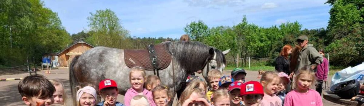 Wyjście do Stadniny Koni ,,Diablo” grupy 4 latków