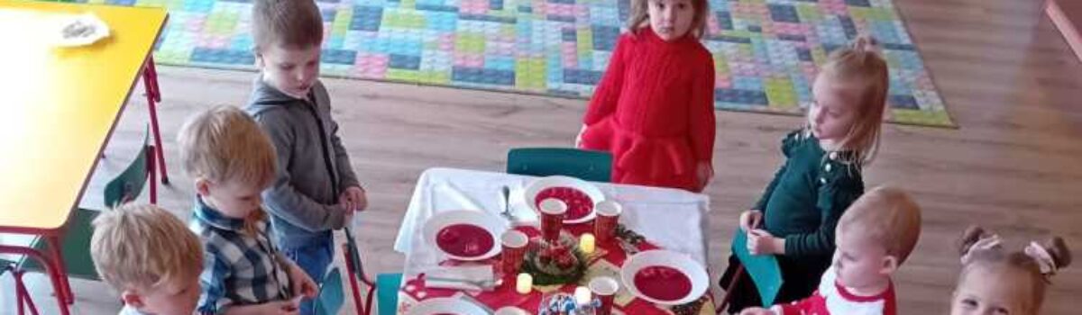 Wigilia w grupie 3 – latków