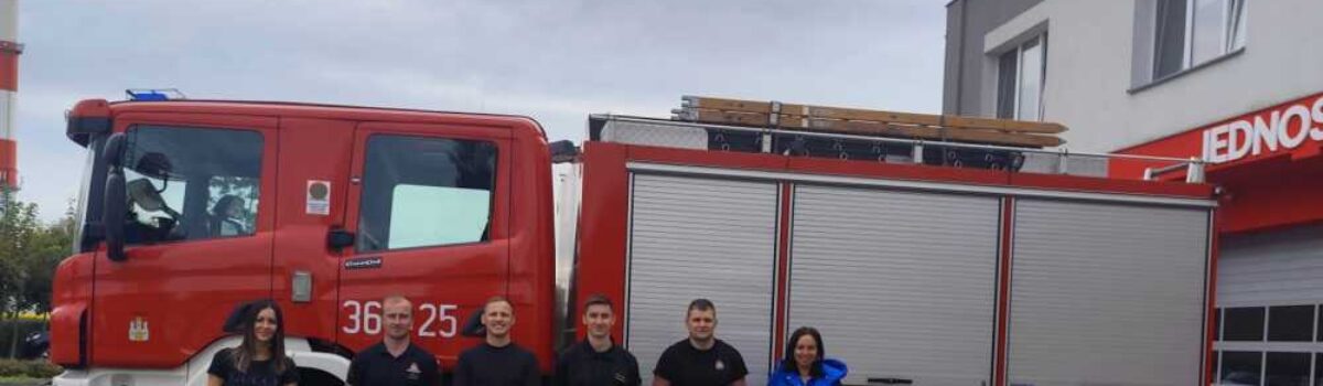Wizyta grupy 5- latków w Komendzie Straży Pożarnej